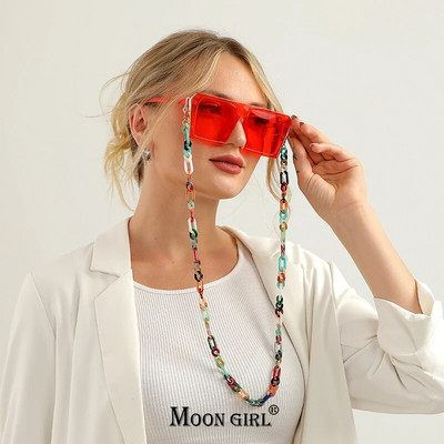 Нов дизайн Акрилна верига за очила Връзка Модерни слънчеви очила Очила за четене Верига за очила Аксесоари MOON GIRL Design