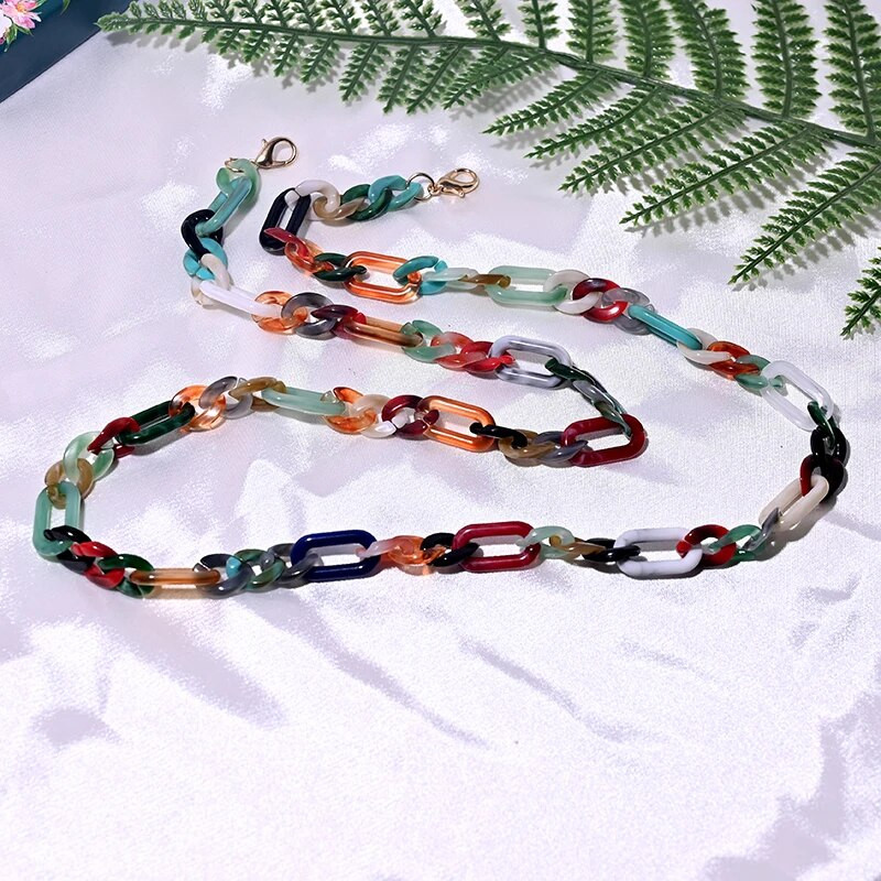 Jauna dizaina akrila briļļu ķēdes štrope Modernas saulesbrilles lasīšanai briļļu ķēdes brilles Aksesuāri MOON GIRL dizains