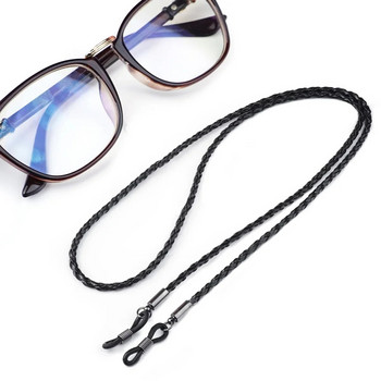 Дебели усукващи се слънчеви очила Верижка от кожено въже Многоцветна верига за очила за четене Спорт на открито Неплъзгащи се аксесоари за очила
