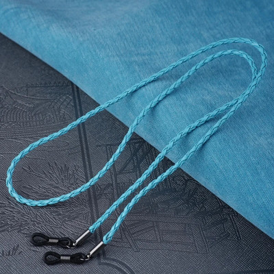 Thick Twist saulesbrilles Ādas virves ķēde Daudzkrāsains lasīšanas brilles ķēde āra sportam neslīdoši briļļu piederumi