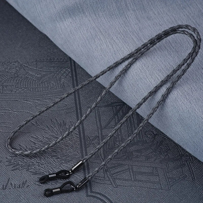 Thick Twist saulesbrilles Ādas virves ķēde Daudzkrāsains lasīšanas brilles ķēde āra sportam neslīdoši briļļu piederumi