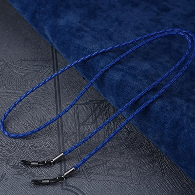 Thick Twist saulesbrilles Ādas virves ķēde Daudzkrāsains lasīšanas brilles ķēde āra sportam neslīdoši briļļu piederumi