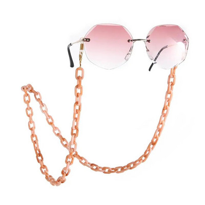 Jauktas krāsas akrila saulesbrilles ķēde sievietēm brilles ķēde brilles siksna brilles aukla maskas turētājs piekārts maska kaklarota aukla