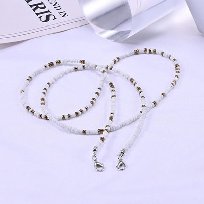 Värvilised Seemnehelmed Prillide ketid Maskide jaoks Naine Kaelarihm maskihoidjale Mood Prillid Päikeseprillid Prillipael