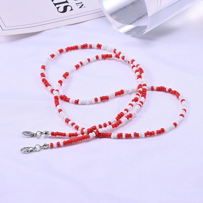 Värvilised Seemnehelmed Prillide ketid Maskide jaoks Naine Kaelarihm maskihoidjale Mood Prillid Päikeseprillid Prillipael