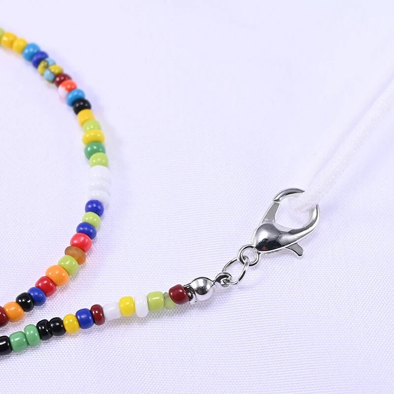 Värvilised Seemnehelmed Prillide ketid Maskide jaoks Naine Kaelarihm maskihoidjale Mood Prillid Päikeseprillid Prillipael