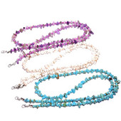 Αλυσίδες γυαλιών ηλίου Natural Gravel Γυναικείες 2021 New Fashion 72cm Amethyst Masking Glasses Chains Lanyard Χονδρική