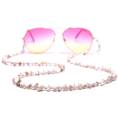 Αλυσίδες γυαλιών ηλίου Natural Gravel Γυναικείες 2021 New Fashion 72cm Amethyst Masking Glasses Chains Lanyard Χονδρική