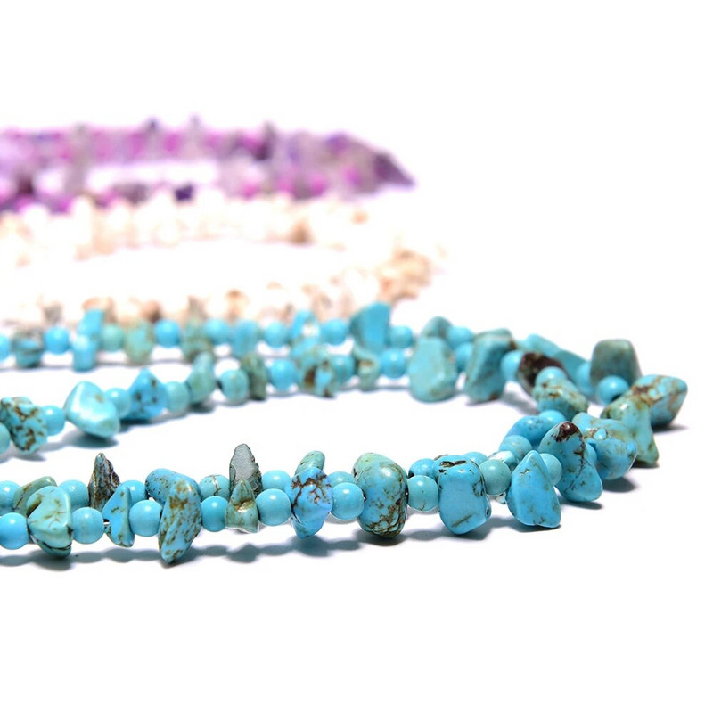 Αλυσίδες γυαλιών ηλίου Natural Gravel Γυναικείες 2021 New Fashion 72cm Amethyst Masking Glasses Chains Lanyard Χονδρική