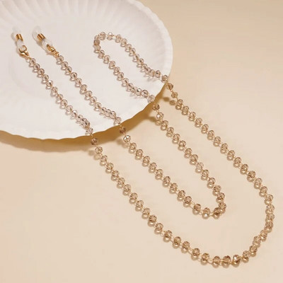 Αντιολισθητική αλυσίδα γυαλιών Creative Crystal Beaded Woman Ανδρικά γυαλιά ηλίου Κορδόνι υποδοχής μάσκας Κορδόνι πολύχρωμα γυαλιά Κοσμήματα