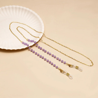 Αντιολισθητική αλυσίδα γυαλιών Creative Crystal Beaded Woman Ανδρικά γυαλιά ηλίου Κορδόνι υποδοχής μάσκας Κορδόνι πολύχρωμα γυαλιά Κοσμήματα
