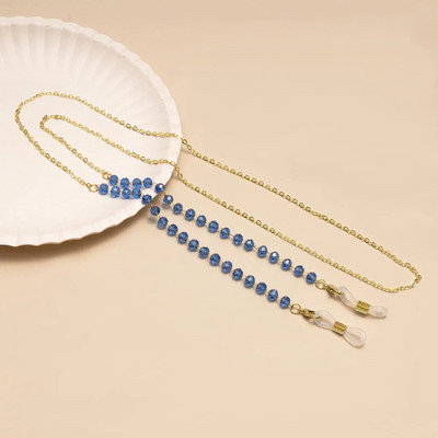 Αντιολισθητική αλυσίδα γυαλιών Creative Crystal Beaded Woman Ανδρικά γυαλιά ηλίου Κορδόνι υποδοχής μάσκας Κορδόνι πολύχρωμα γυαλιά Κοσμήματα
