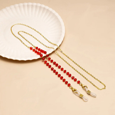 Αντιολισθητική αλυσίδα γυαλιών Creative Crystal Beaded Woman Ανδρικά γυαλιά ηλίου Κορδόνι υποδοχής μάσκας Κορδόνι πολύχρωμα γυαλιά Κοσμήματα