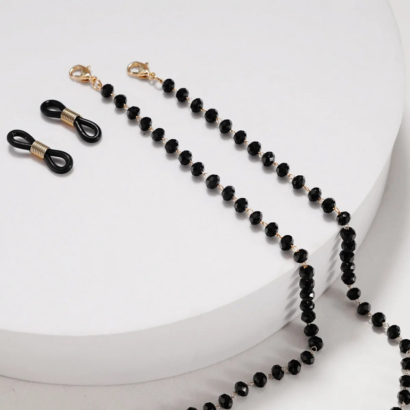 Kreativni lanac za naočale s kristalnim perlama Protuklizni Ženske muške sunčane naočale Uzica Držač maske za lice Kabel Šarene naočale Nakit