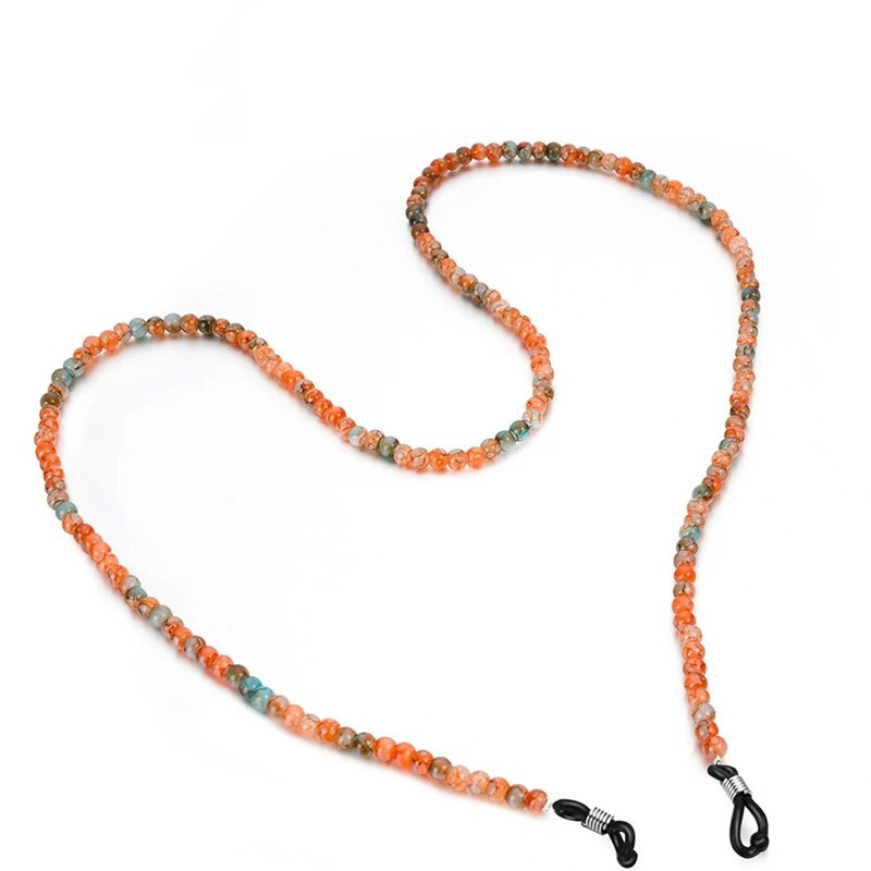 Dabīgā akmens fāzēm briļļu ķēde sievietēm modes saulesbrilles brilles kakla auklas fiksators siksniņa briļļu briļļu turētājs