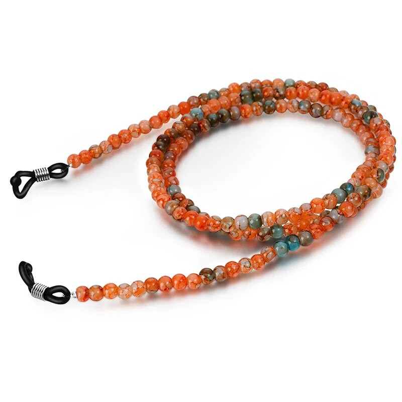 Dabīgā akmens fāzēm briļļu ķēde sievietēm modes saulesbrilles brilles kakla auklas fiksators siksniņa briļļu briļļu turētājs