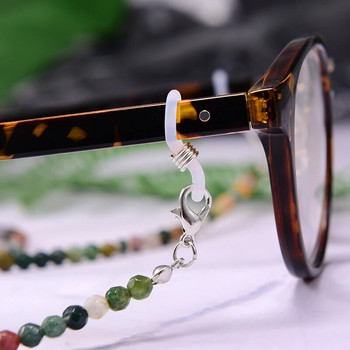 Αλυσίδες γυαλιών κορδόνι 4mm φυσική πέτρα για γυναίκες 2021 New Fashion 72cm Αλυσίδες γυαλιών ηλίου Χονδρική