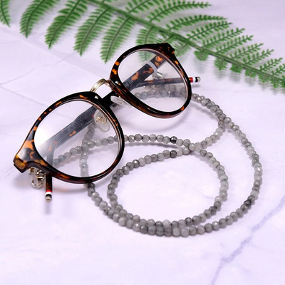 Lanțuri pentru ochelari cu șnur din piatră naturală de 4 mm, pentru femei, 2021, la modă nouă, lanțuri pentru ochelari de soare, 72 cm, comerț cu ridicata
