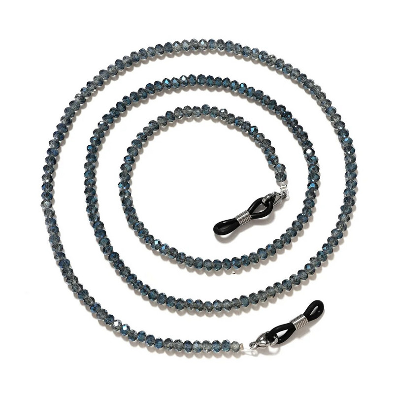 Modes Krāsainas Brilles Ķēdes Kristāla Pērlītes Brilles Štrope Sieviete Sejai-Maskas Siksna Kakla aukla Pretkrišanas Saulesbriļļu Turētāja Virve