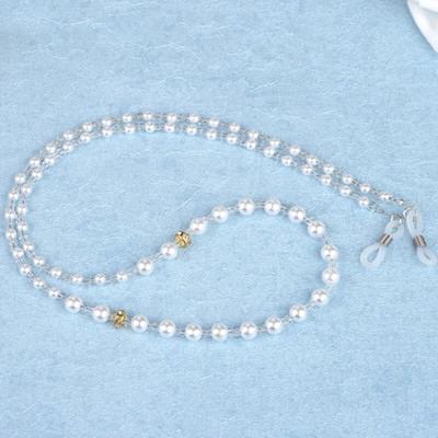 Lanț de ochelari de perle de modă pentru femei, șnur pentru ochelari de soare, curea ochelarii de lectură, frânghie, mască, lanț, cordon pentru gât, accesorii pentru ochelari, cadou