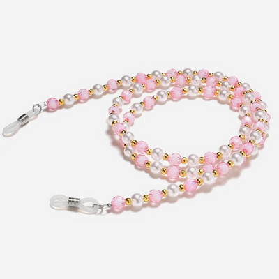 Lanț de ochelari de perle de modă pentru femei, șnur pentru ochelari de soare, curea ochelarii de lectură, frânghie, mască, lanț, cordon pentru gât, accesorii pentru ochelari, cadou