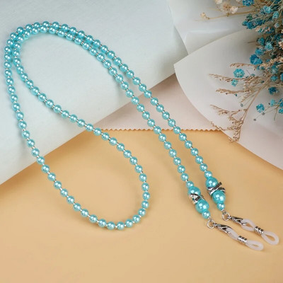 Lanț de ochelari de perle de modă pentru femei, șnur pentru ochelari de soare, curea ochelarii de lectură, frânghie, mască, lanț, cordon pentru gât, accesorii pentru ochelari, cadou