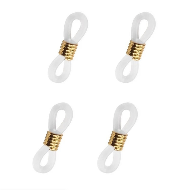 50 gab. Regulējami pretslīdes briļļu ķēžu gali, fiksators gumijas brilles gredzenu siksniņas briļļu gala savienotāji Briļļu piederumi