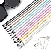Ochelari de modă din metal Ochelari de soare cu lanț de ochelari de soare Ochelari de soare de culoare cu lanț de ochelari Lanț de ochelari de culoare Accesorii pentru lanț de agățat