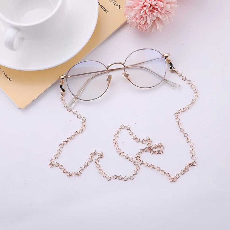 SKYRIM Fashion Brilles Saulesbrilles Brilles Ķēžu Turētājs Vads Štrope Zvaigznes Formas Lasīšana Neslīdošs Piekarināms Brilles Ķēdīte