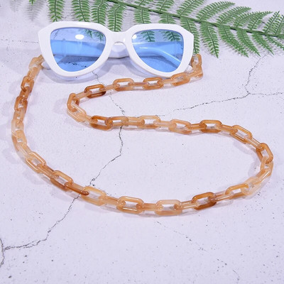 Lanțuri de ochelari Moda la modă Mască de față Colier Ochelari de soare Curele Curele Suport pentru gât Ochelari în vrac Lanț acrilic pentru bărbați și femei