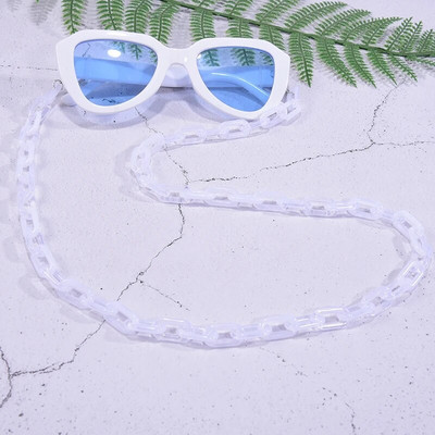 Lanțuri de ochelari Moda la modă Mască de față Colier Ochelari de soare Curele Curele Suport pentru gât Ochelari în vrac Lanț acrilic pentru bărbați și femei