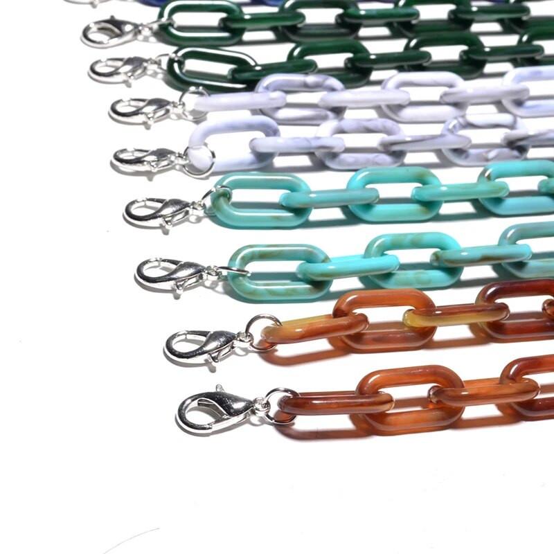 Prillid Ketid Mood Trendikas Näomask Kaelakee Päikeseprillid Paelad Rihmad Kaelahoidja Mass Prillid Akrüülkett Meestele Naised