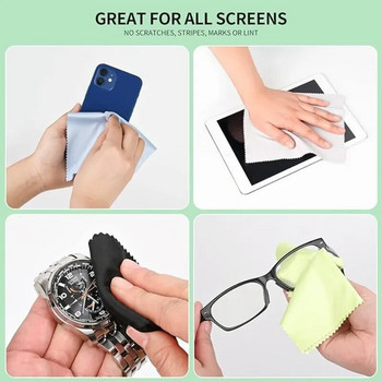 10/50 бр. Микрофибърна кърпа за почистване с високо качество Chamois Glasses Cleaner Eyewear Clothes Len Phone Screen Clean Wipes на едро