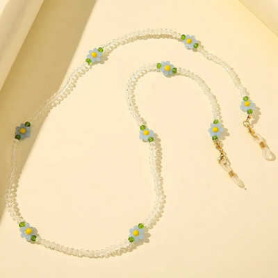 Nouă moda inimă cristal cu margele ochelari lanț mască mască șnur pentru femei fete colier anti-pierdere măști frânghie ochelari lanțuri