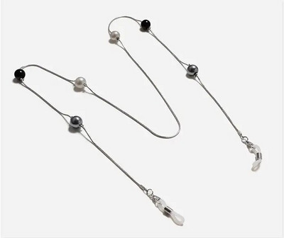 Lanț de ochelari pentru femei, simulare mare, lanț de mărgele de perle pentru ochelari, șnur, curele, accesorii pentru ochelari de soare casual