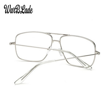 WarBLade Винтидж златни очила с метална рамка Мъжки дамски слънчеви очила Ретро квадратни очила с оптични лещи Nerd Clear Lens Glasses