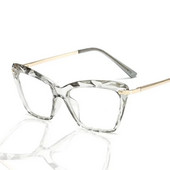 Ochelari de blocare a luminii albastre cu ochi de pisică vintage, ochelari cu lentile HD tăiate în diamant pentru femei, ochelari pentru computer pentru bărbați, femei, ochelari optici