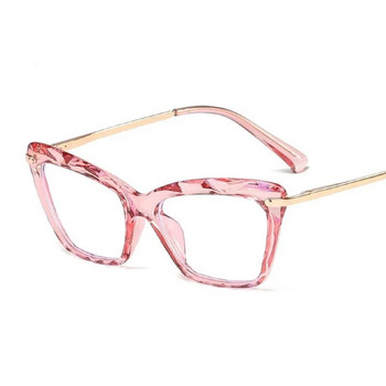 Винтидж очила с котешко око, блокиращи синя светлина, дамски диамантени HD лещи компютърни очила мъжки женски оптични очила