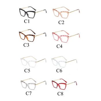 Винтидж очила с котешко око, блокиращи синя светлина, дамски диамантени HD лещи компютърни очила мъжки женски оптични очила