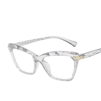 Ochelari de blocare a luminii albastre cu ochi de pisică vintage, ochelari cu lentile HD tăiate în diamant pentru femei, ochelari pentru computer pentru bărbați, femei, ochelari optici