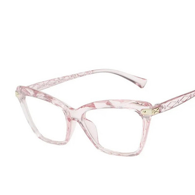 Ochelari de blocare a luminii albastre cu ochi de pisică vintage, ochelari cu lentile HD tăiate în diamant pentru femei, ochelari pentru computer pentru bărbați, femei, ochelari optici