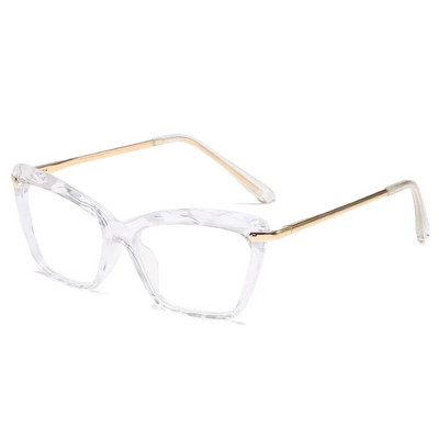 Ochelari de blocare a luminii albastre cu ochi de pisică vintage, ochelari cu lentile HD tăiate în diamant pentru femei, ochelari pentru computer pentru bărbați, femei, ochelari optici
