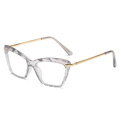 Ochelari de blocare a luminii albastre cu ochi de pisică vintage, ochelari cu lentile HD tăiate în diamant pentru femei, ochelari pentru computer pentru bărbați, femei, ochelari optici
