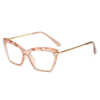 Ochelari de blocare a luminii albastre cu ochi de pisică vintage, ochelari cu lentile HD tăiate în diamant pentru femei, ochelari pentru computer pentru bărbați, femei, ochelari optici