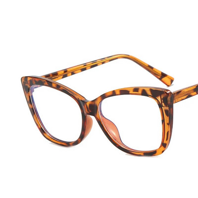 Kaķa acs zilu gaismu bloķējoši optiskie brilles ietvars datoru mode sieviešu vīriešu kvadrātveida briļļu ietvari Retro stikla brilles 2024