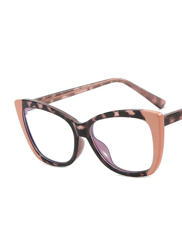 Kaķa acs zilu gaismu bloķējoši optiskie brilles ietvars datoru mode sieviešu vīriešu kvadrātveida briļļu ietvari Retro stikla brilles 2024