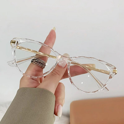 Noi ochelari sexi ochi de pisică pentru femei Ochelari de ochi transparenti anti-lumină albastră Ochelari de vedere vintage clari, cu ramă optică