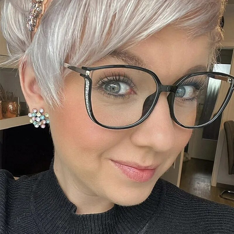 Anti Blue Light Naiste prilliraamid Naiste ruudukujulised optilised prilliraamid Naiste mood Prillid Unisex