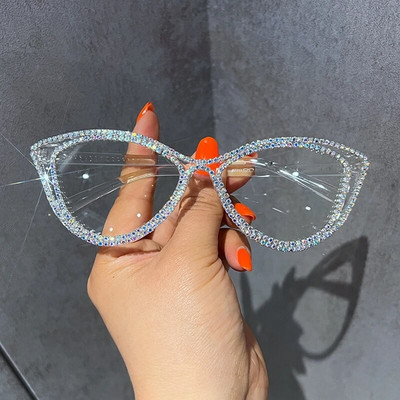 Sexy Cat Eye Anti Blue Light Γυαλιά Γυναικεία Πολυτελή Γυαλιά Οράσεως Σχεδιαστής Σκελετός Οπτικός Υπολογιστής Προσαρμόστε το διάβασμα