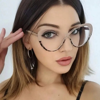 2023 New Curve Design Anti-Blue Light Glasses Women Oversized Optical Frame Защита на очите Очила Очила за офис компютър